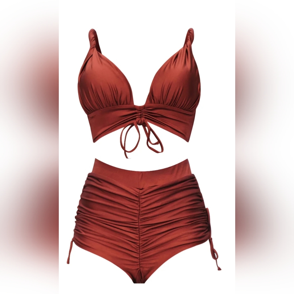 Andrea Iyamah Chocolate Swimsuit Set
